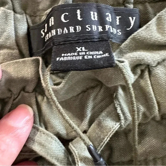 Sanctuary women's size XL military green shorts, nwt - Picture 3 of 5